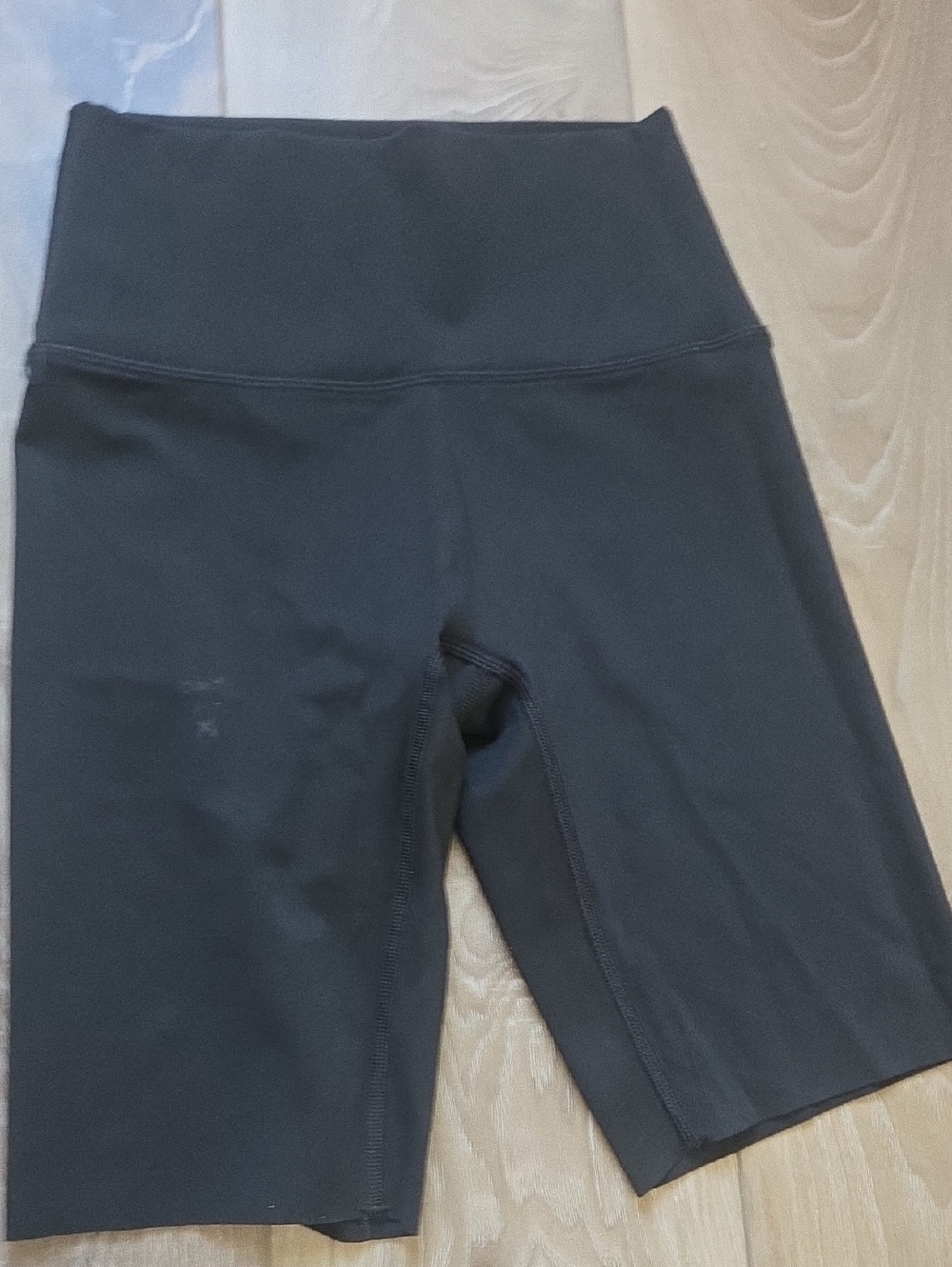 aerie Black High-Rise Bike Shorts